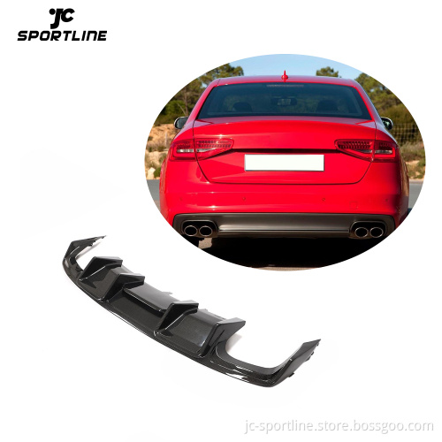 A4 S4 Auto Car Rear Lip Diffuser - Audi S4 Sline Sedan 4-Door 2013-2016